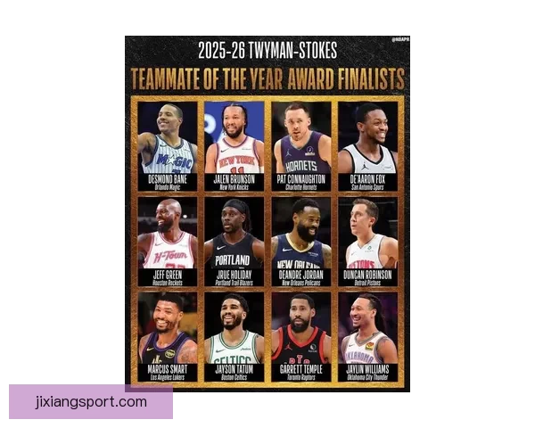 NBA最佳队友奖候选名单出炉贝恩布伦森领衔小乔丹斯马特入围引热议 NBA最佳队友奖候选名单出炉贝恩布伦森领衔小乔丹斯马特入围引热议